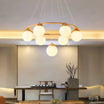 Wooden Multi-Head Chandelier 22