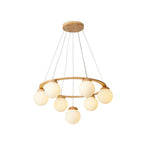 Wooden Multi-Head Chandelier 27