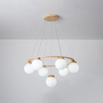 Wooden Multi-Head Chandelier 29