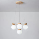 Wooden Multi-Head Chandelier 3