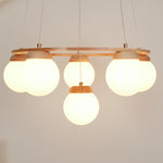 Wooden Multi-Head Chandelier 9