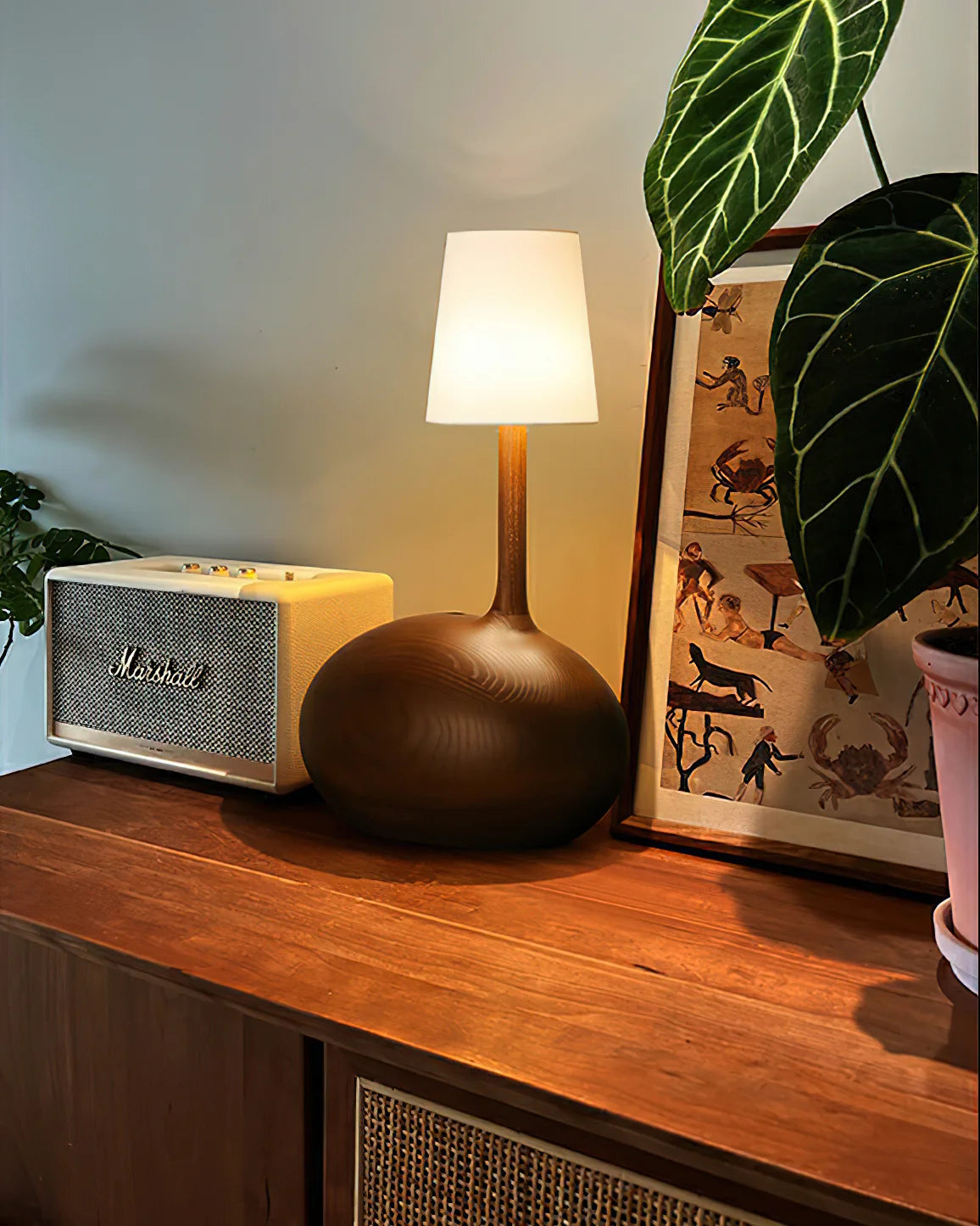 Wooden Snail Table Lamp 12