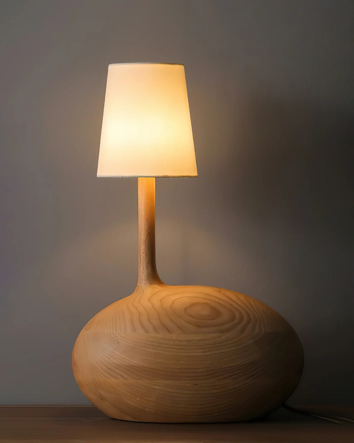 Wooden Snail Table Lamp 15