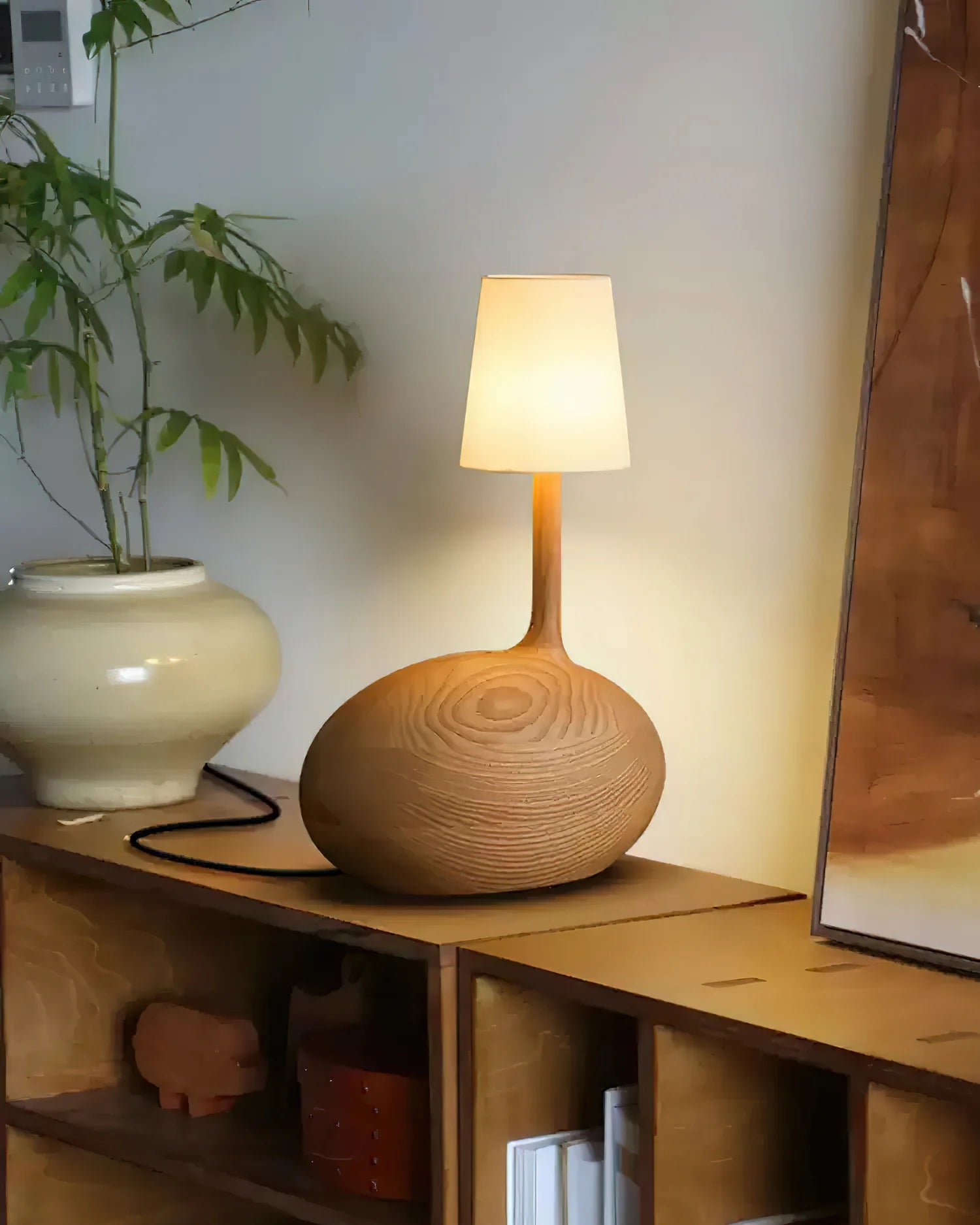 Wooden Snail Table Lamp 17