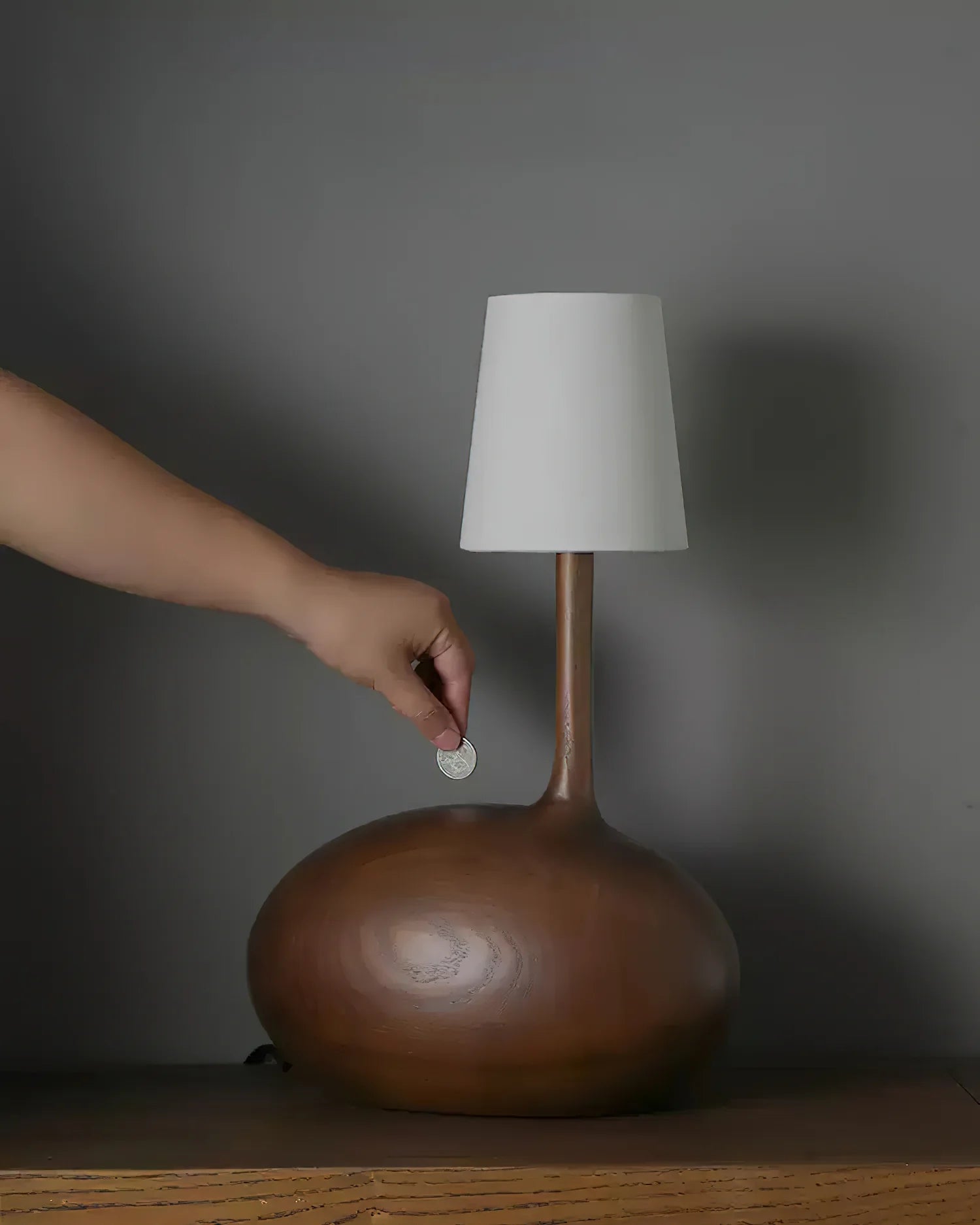 Wooden Snail Table Lamp 20