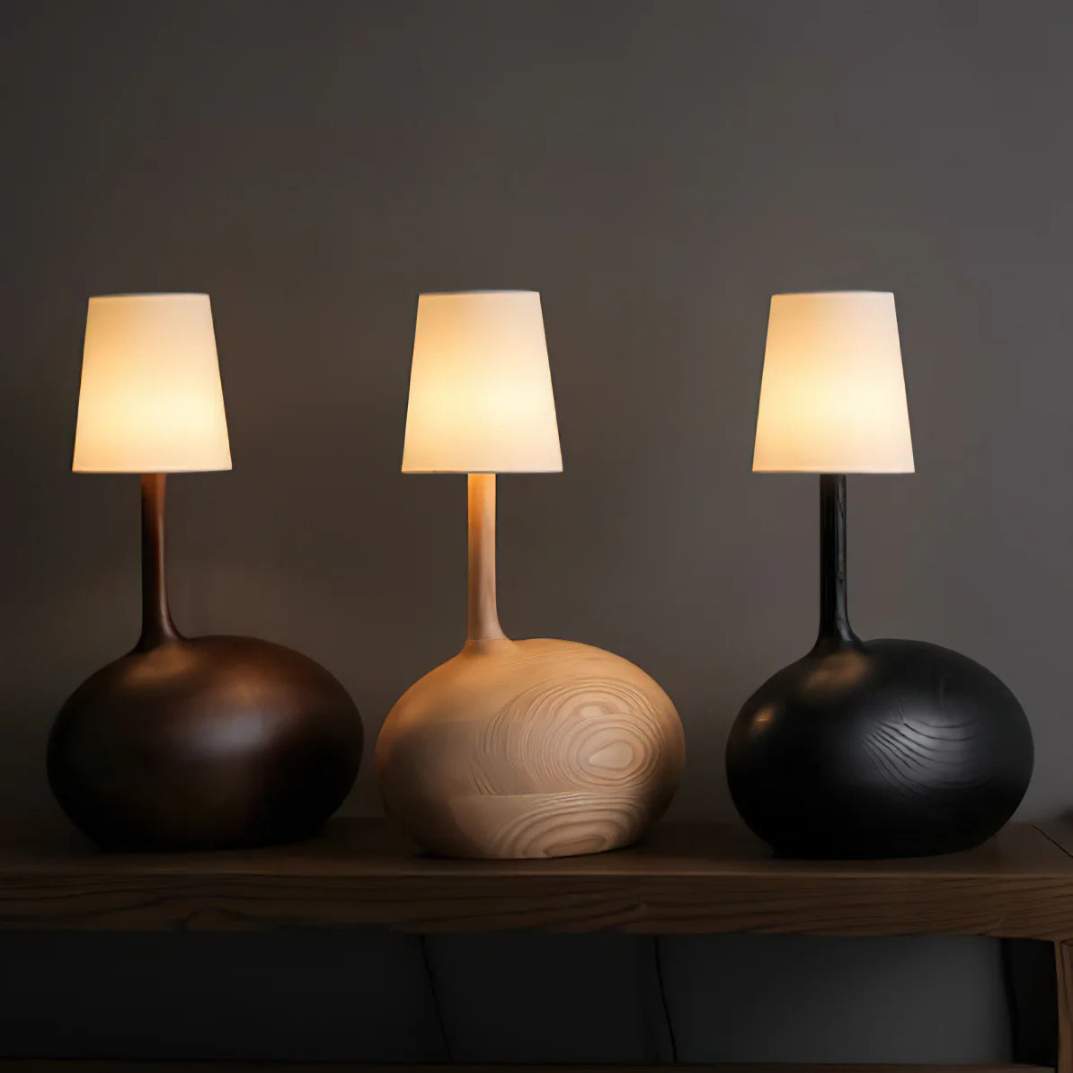 Wooden Snail Table Lamp 5