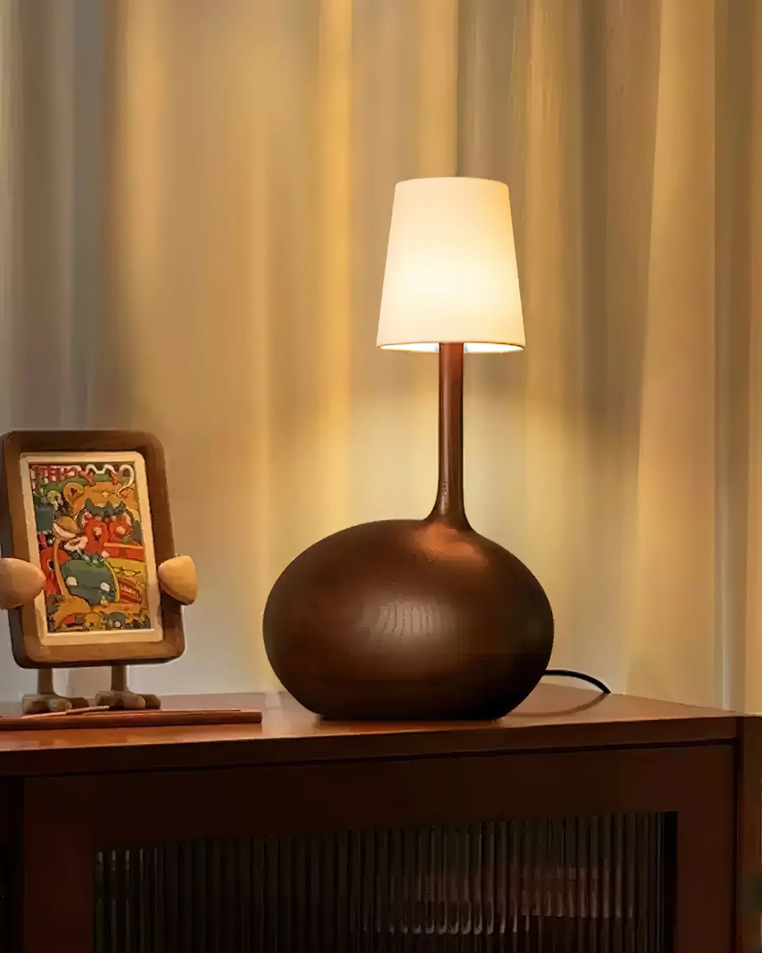 Wooden Snail Table Lamp 9