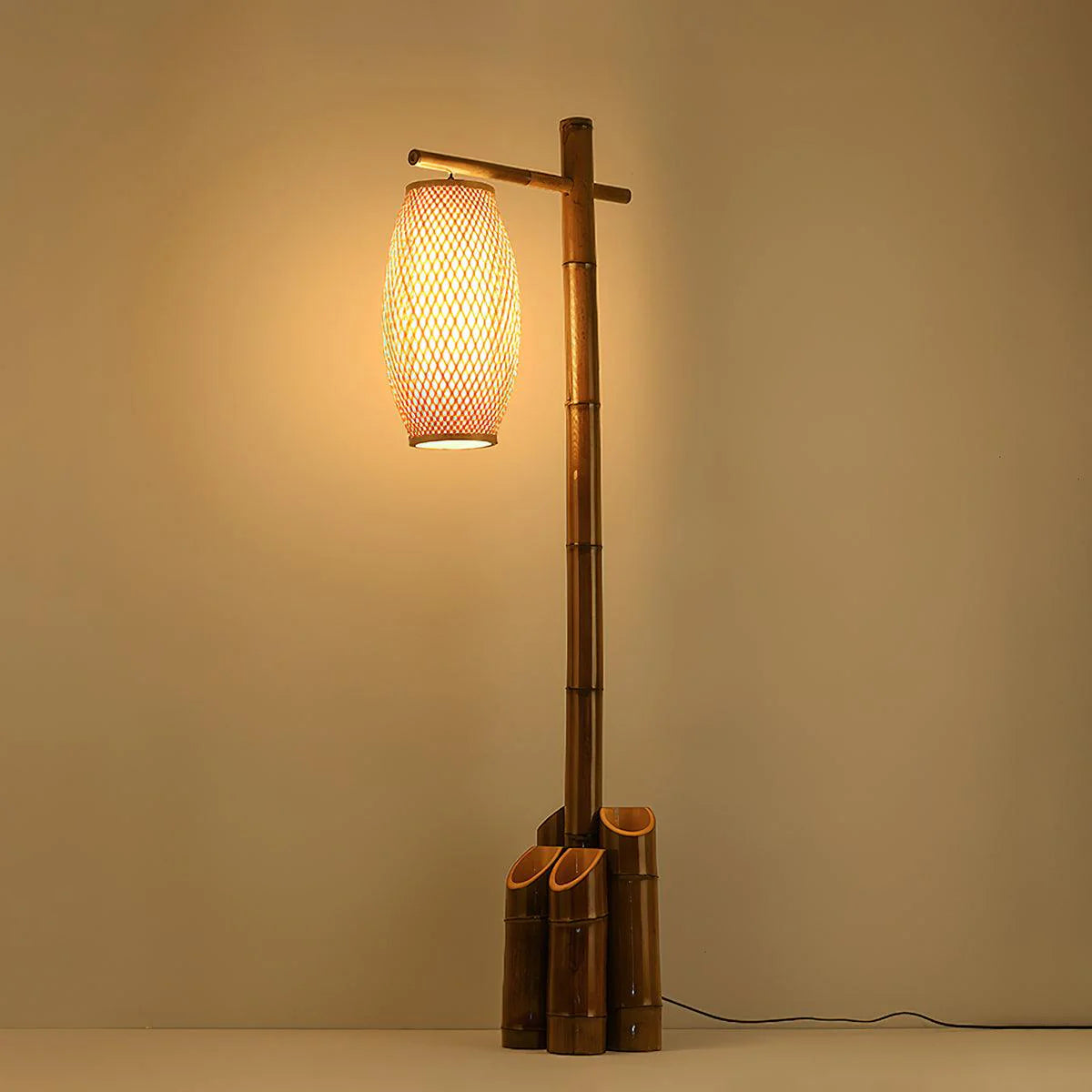 Zen Bamboo Tube Floor Lamp 10