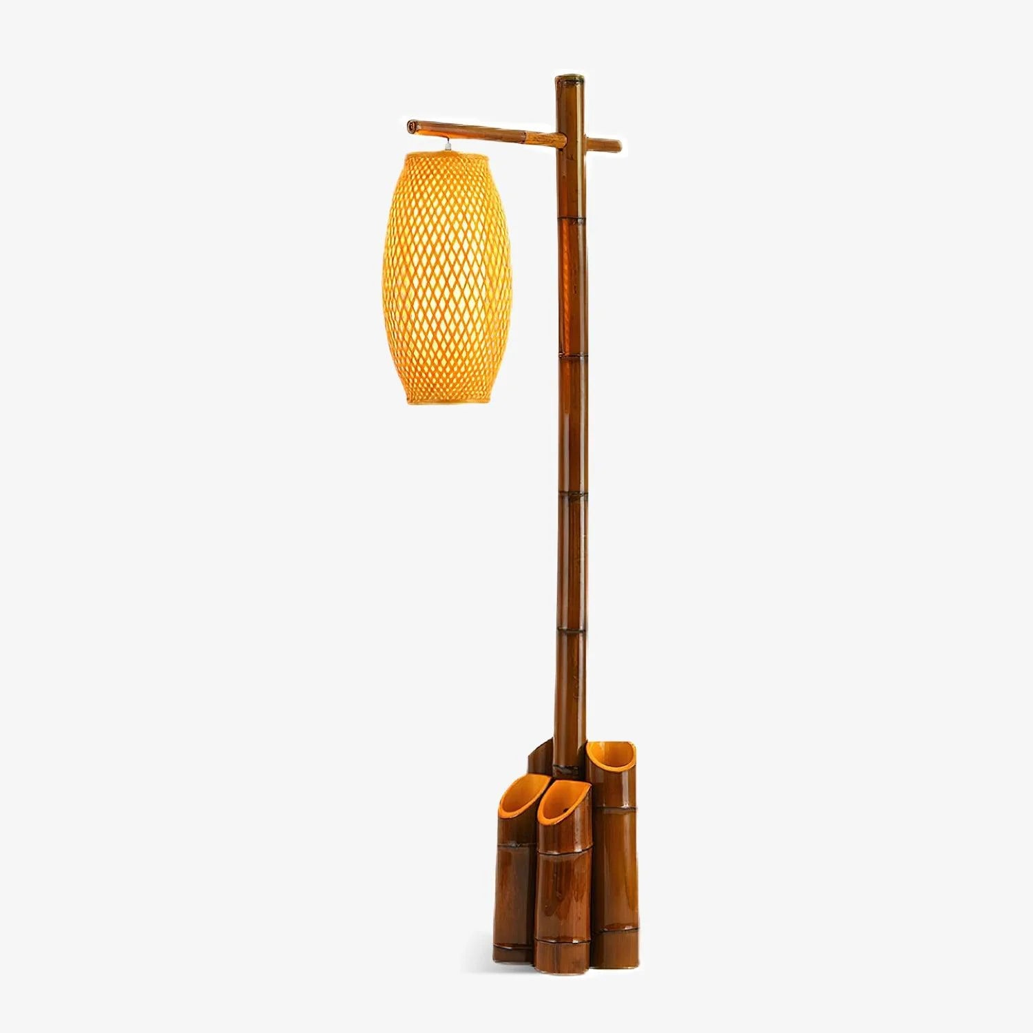 Zen Bamboo Tube Floor Lamp 11