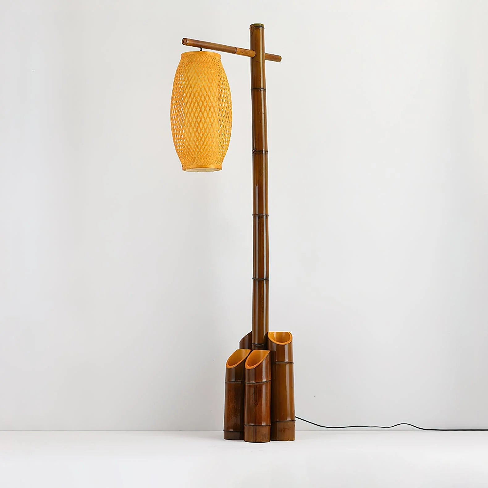 Zen Bamboo Tube Floor Lamp 12