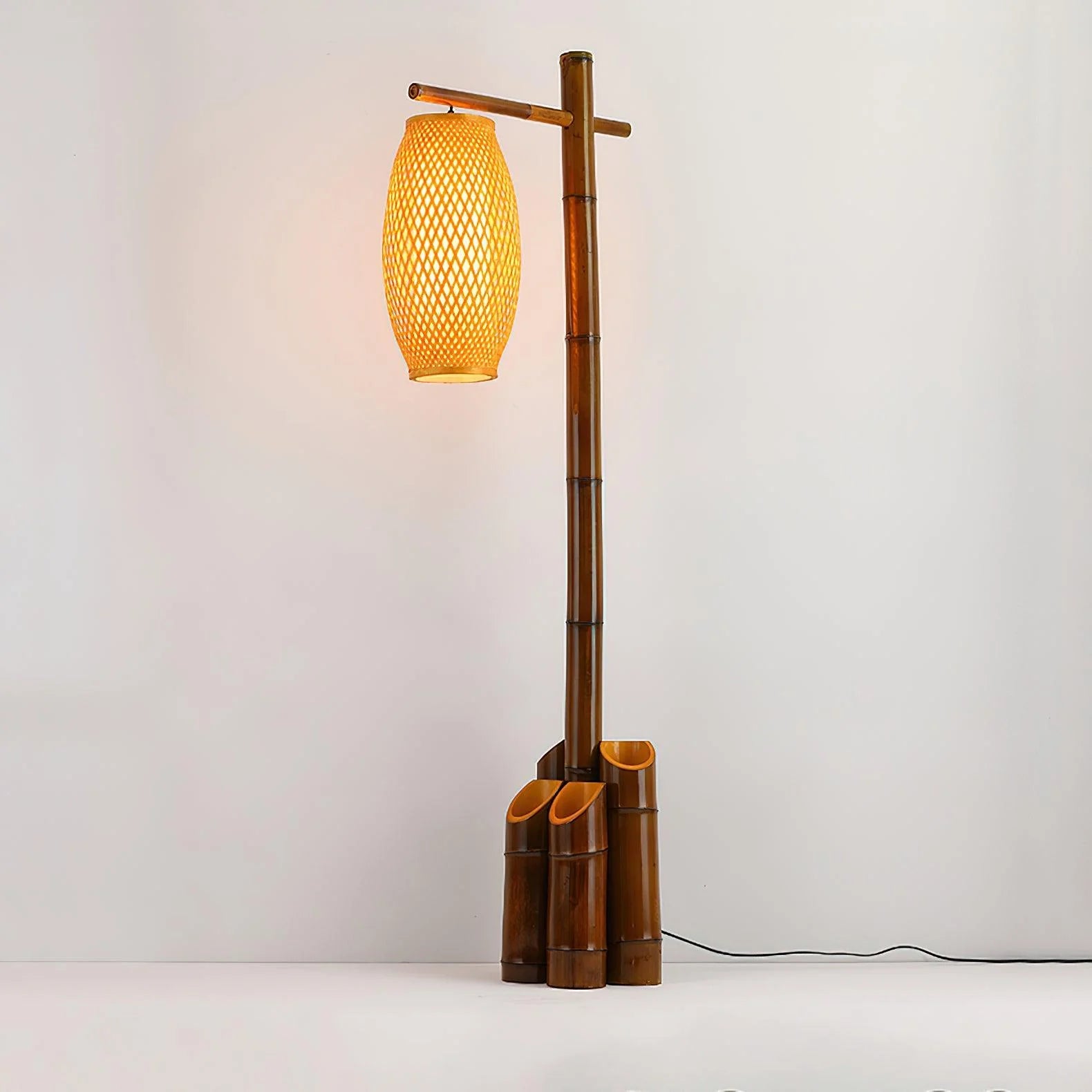 Zen Bamboo Tube Floor Lamp 13