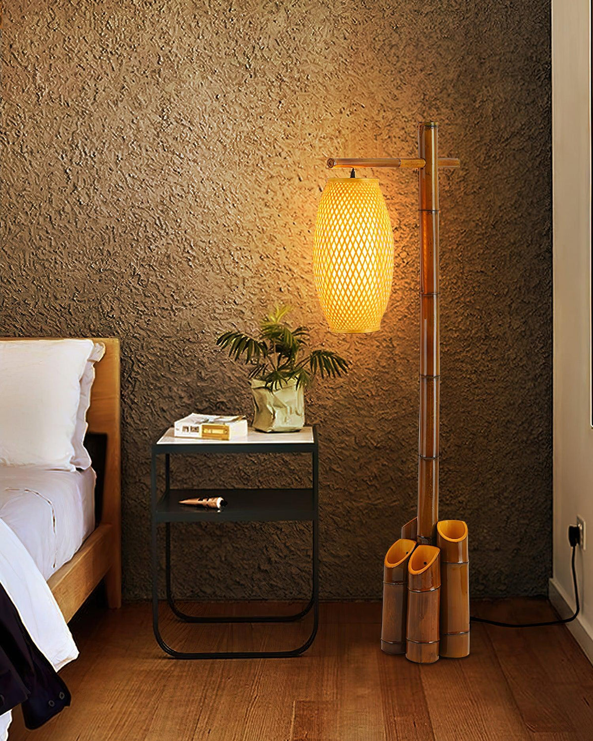 Zen Bamboo Tube Floor Lamp 2