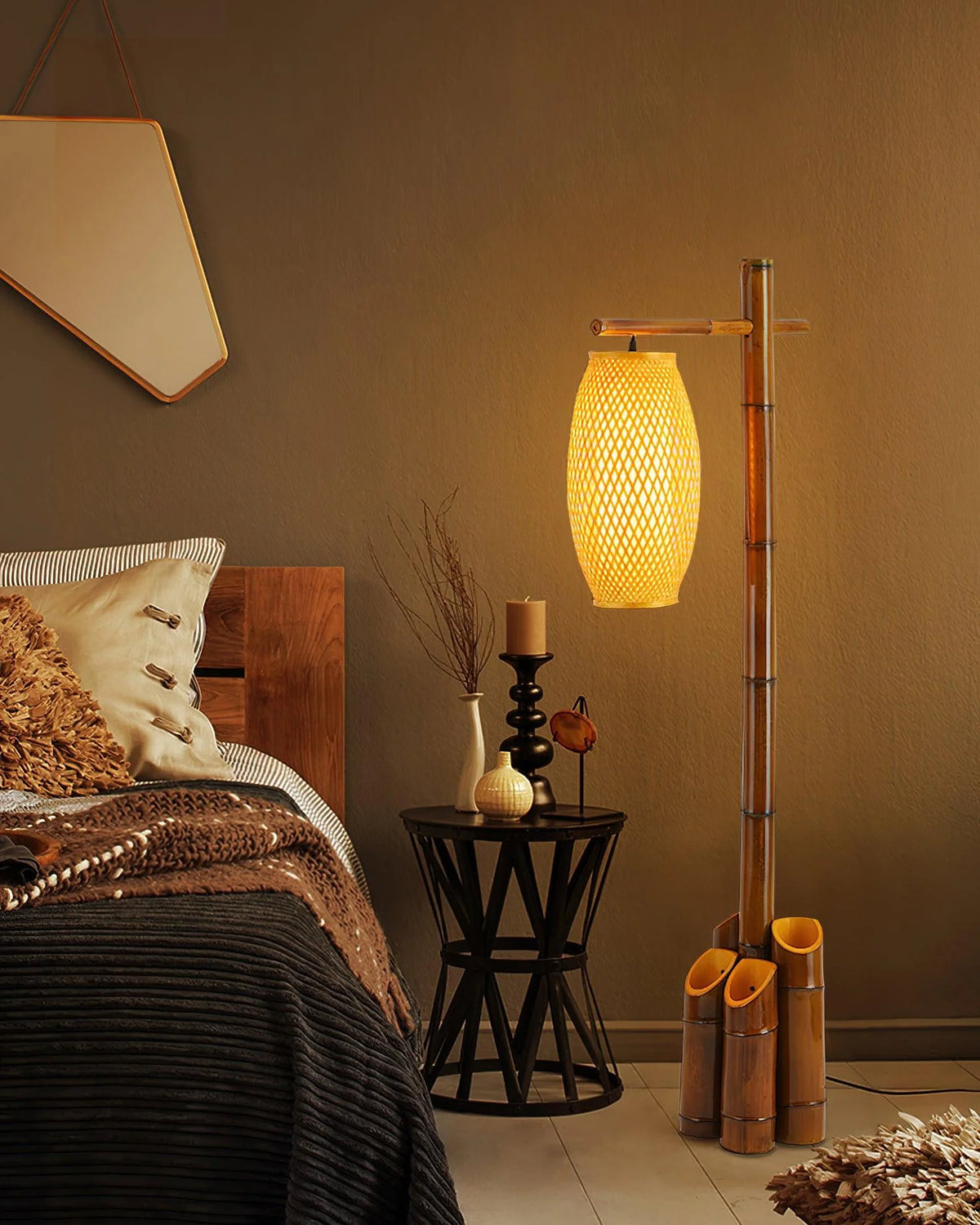 Zen Bamboo Tube Floor Lamp 8