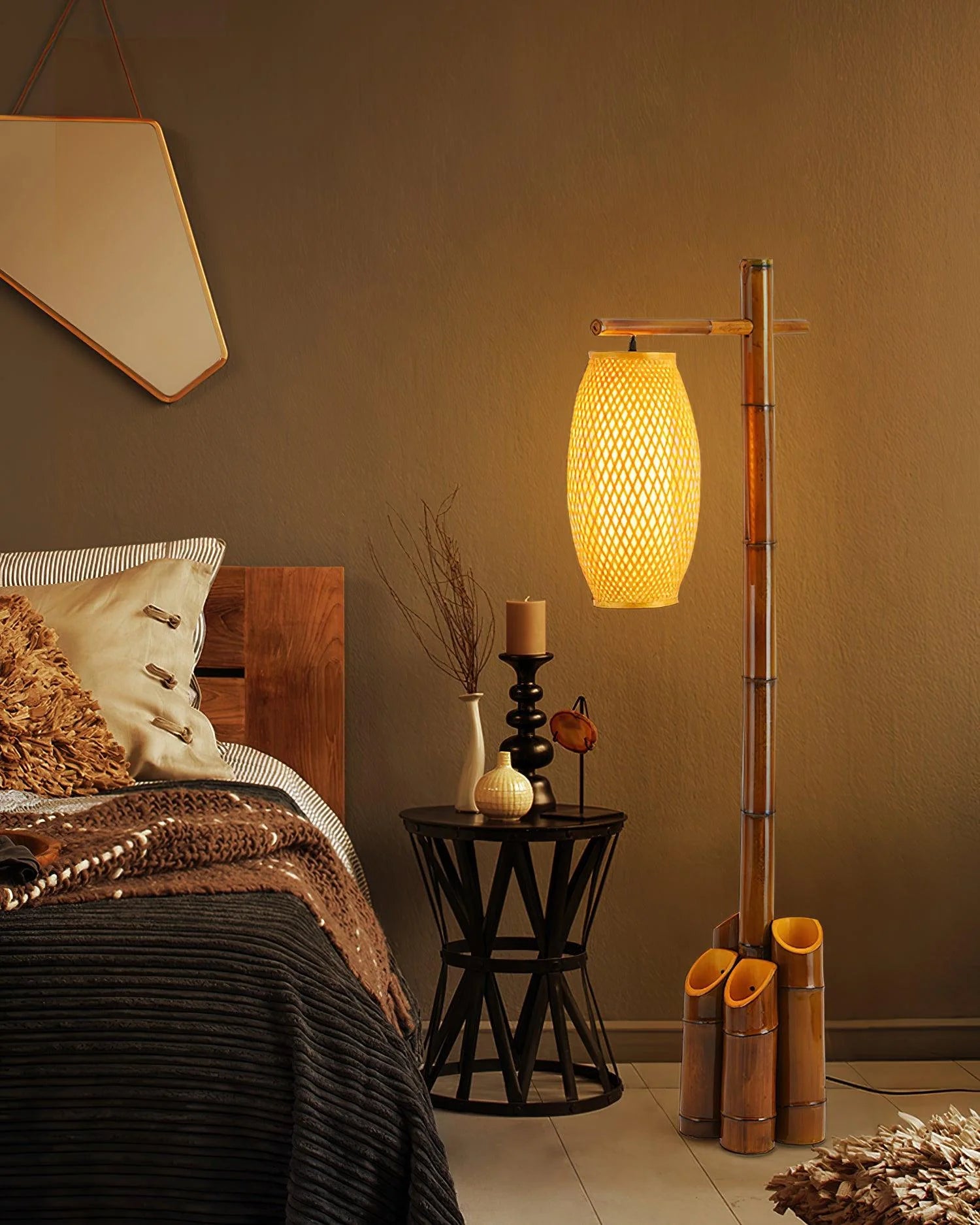 Zen Bamboo Tube Floor Lamp 8