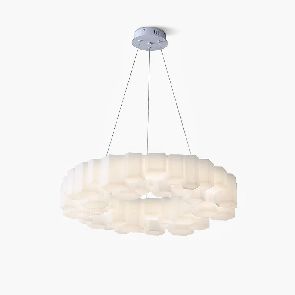 Lustre moderne en nid d'abeille